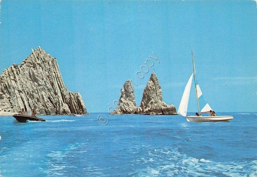 Cartolina Riviera del Conero Scogli delle Due Sorelle barca a … | Immagine principale