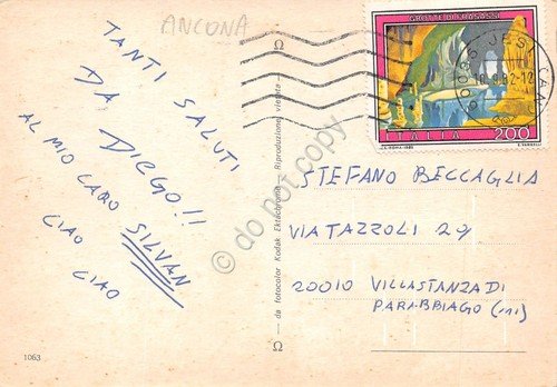 Cartolina Riviera del Conero vedute windsurf panorama 1982 (Ancona) | Immagine Gallery 2