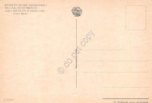 Cartolina Rivolta d'Adda Istituto Suore Adoratrici (Cremona) | Immagine Gallery 2