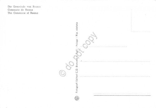 Cartolina Roana 10 vedute panorama ponte stelle alpine (Vicenza)