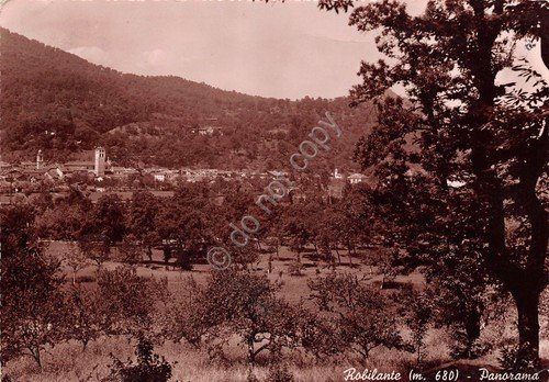 Cartolina Robilante Panorama anni '40 segni | Immagine principale