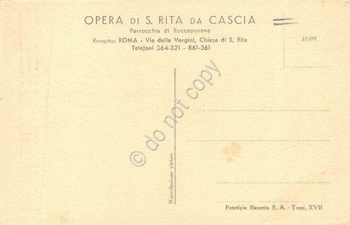 Cartolina Roccaporena di Cascia panorama ovale anni '30 | Immagine Gallery 2