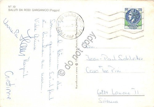 Cartolina Rodi Garganico saluti da vedutine (Altre tematiche) | Immagine Gallery 2