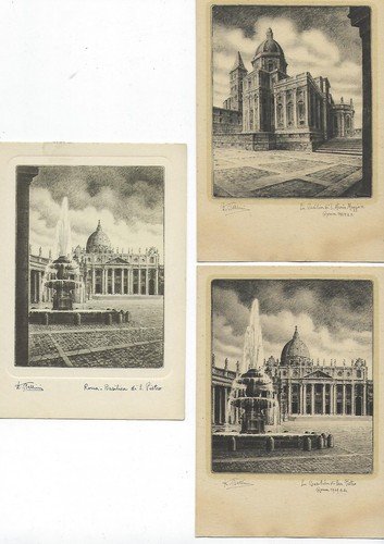 Cartolina Roma 3 cartoline Illustrate Bellini NVG