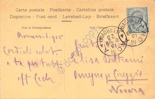 Cartolina Roma Basilica di Santa Maria Maggiore 1908