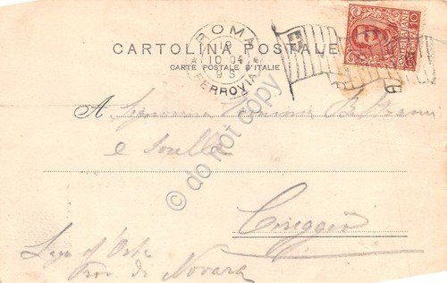 Cartolina Roma Basilica san Giovanni in Laterano 1904