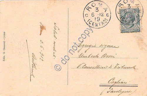 Cartolina Roma Basilica San Lorenzo 1912 | Immagine Gallery 2