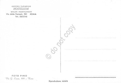 Cartolina Roma Centro turistico Hostellum sala da pranzo | Immagine Gallery 2