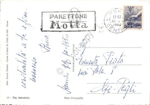 Cartolina Roma Città del Vaticano Basilica S. Pietro Timbro Panettone … | Immagine Gallery 2