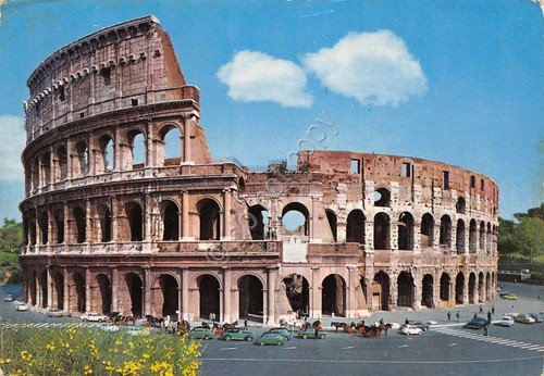 Cartolina Roma Colosseo Timbro a targhetta 113 1971 | Immagine Gallery 2
