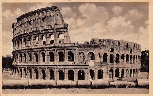 Cartolina Roma ColosseoTimbro targhetta Prestito Nazionale 1935 | Immagine Gallery 2