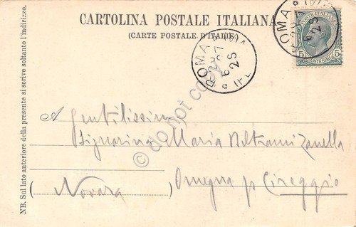 Cartolina Roma Colossi al Quirinale 1907 | Immagine Gallery 2