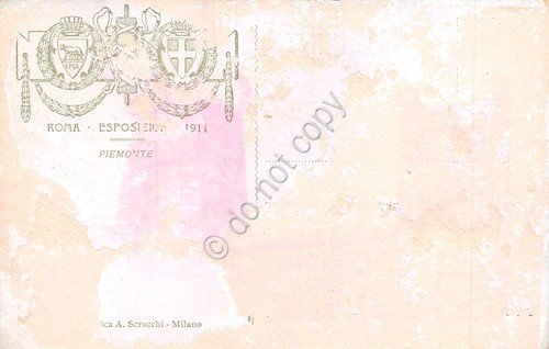 Cartolina Roma Esposizione 1911 - Piemonte | Immagine Gallery 2