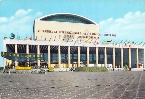 Cartolina Roma EUR Rassegna Elettronica Nucleare e cinematografia 1963 | Immagine principale