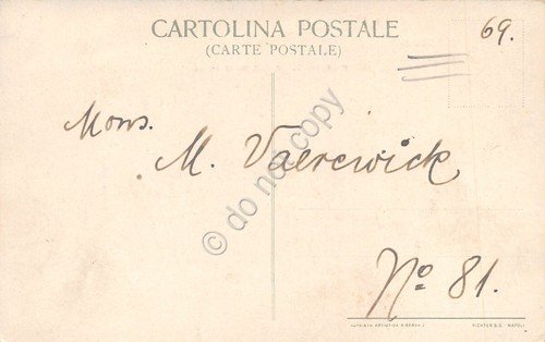 Cartolina Roma Ficher's Park Hotel Via Sallustiana illustrata