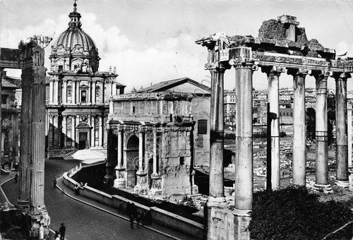 Cartolina Roma Foro Romano timbro a targhetta PT Buon Natale … | Immagine Gallery 2