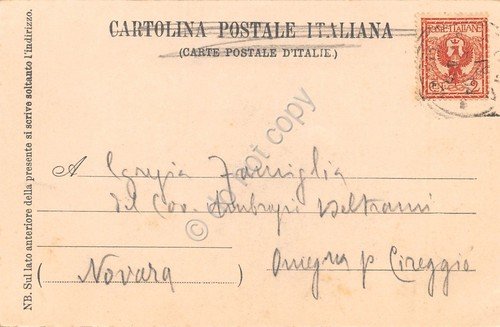 Cartolina Roma il Pantheon chioschi carrozza Foto Vasari 1904