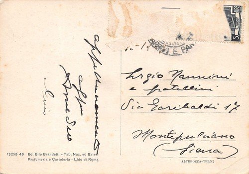 Cartolina Roma Lido Lungomare Toscanelli VG Alterocca Terni | Immagine Gallery 2