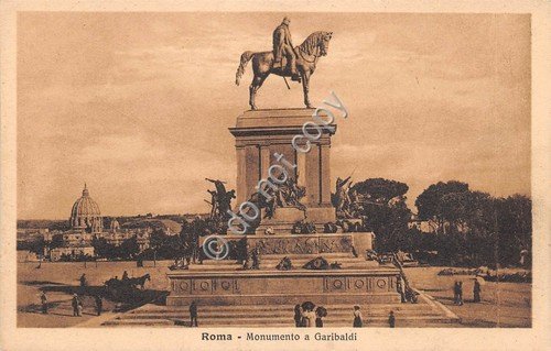 Cartolina Roma Monumento a Garibaldi animata Alterocca | Immagine principale