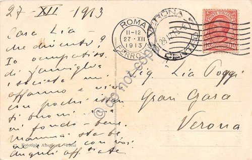 Cartolina Roma Monumento a Garibaldi animata carrozza 1913 | Immagine Gallery 2