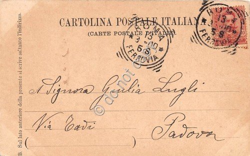 Cartolina Roma Palazzo Esposizione 1900