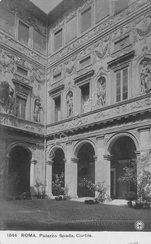 Cartolina Roma Palazzo Spada Timbro Ospedaletto da Campo n.8 1915 | Immagine principale