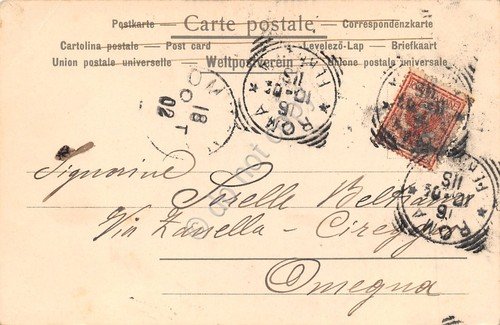 Cartolina Roma Piazza Bocca della Verità Tempio di Vesta illustrata … | Immagine Gallery 2