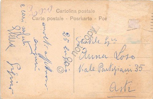 Cartolina Roma Piazza Colonna Animata anni '20 Alterocca | Immagine Gallery 2