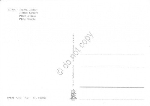 Cartolina Roma Piazza Mincio