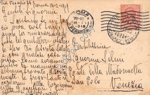 Cartolina Roma Piazza San Pietro e Palazzo Vaticano animata 1919 | Immagine Gallery 2