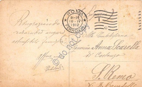 Cartolina Roma Piazza Venezia animata carrozza Tram 1912 | Immagine Gallery 2