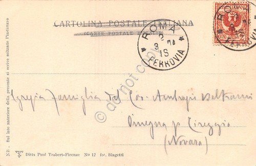 Cartolina Roma Ponte Emilio e Ponte Rotto 1904