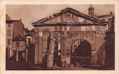 Cartolina Roma Portico di Ottavia Timbro Agricoltori 1933