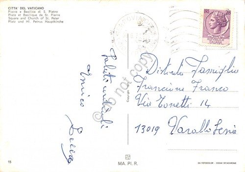 Cartolina Roma San Pietro Giovanni XXIII Paolo VI vedute 1971 | Immagine Gallery 2