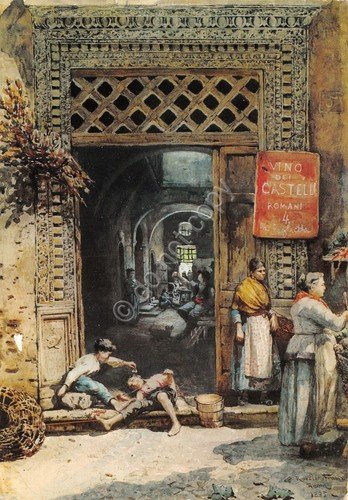 Cartolina Roma Sparita Casa Castellani timbro filatelico 1972