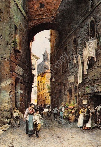 Cartolina Roma Sparita Via G. Romano timbro a targhetta censimento … | Immagine Gallery 2