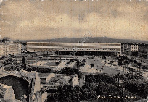 Cartolina Roma Stazione Timbro a targhetta Mostra Arte Marinara Genova … | Immagine Gallery 2