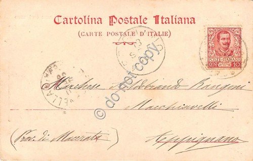Cartolina Roma Toscanella Castello del Barone Lovello Tartaglia 1906 | Immagine Gallery 2