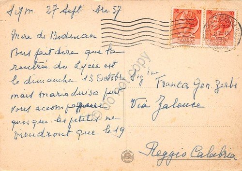 Cartolina Roma Trinità dei Monti Portone Carrozzabile 1957 | Immagine Gallery 2