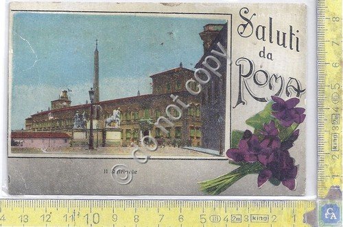 Cartolina Roma vedute Saluti da anni '20 | Immagine principale