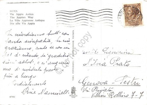 Cartolina Roma Via Appia Carri contadini cavalli | Immagine Gallery 2