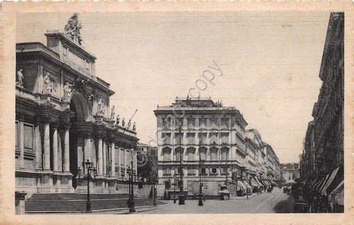 Cartolina Roma Via Nazionale Palazzo Belle Arti 1933 Timbro Mostra … | Immagine principale