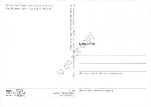 Cartolina Romische Staatspost timbro filatelico 1984