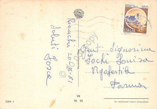 Cartolina Ronchi Versilia 6 vedute auto d'epoca (Massa) | Immagine Gallery 2