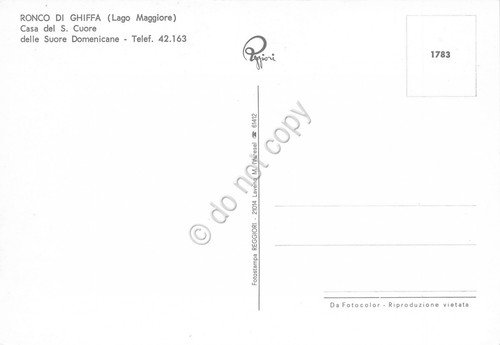 Cartolina Ronco di Ghiffa Casa Sacro Cuore Suore Domenicane Madonna … | Immagine Gallery 2