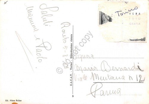 Cartolina Roreto Chisone Frazione Castel del Bosco Panorama 1959 | Immagine Gallery 2