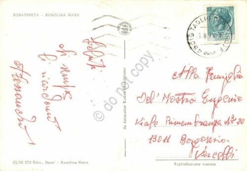 Cartolina Rosapineta Rosolina Mare vedute 1975 (Rovigo) | Immagine Gallery 2