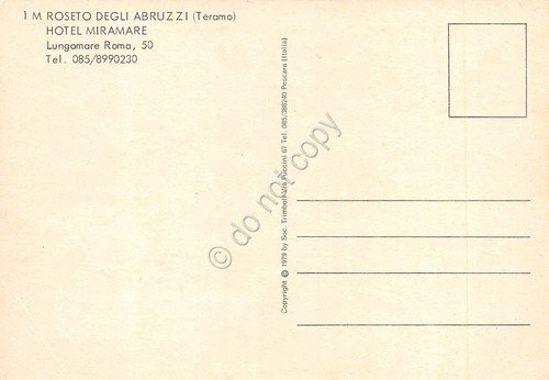 Cartolina Roseto degli Abruzzi Hotel Miramare 3 vedute (Teramo)