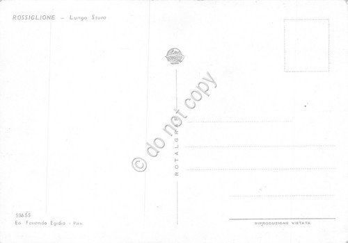 Cartolina Rossiglione Valle Berlino Lungo Stura panorama parziale con case