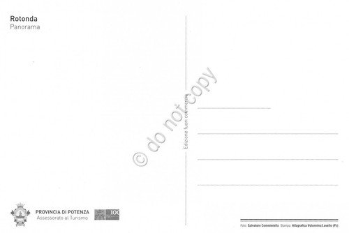 Cartolina Rotonda Potenza Panorama